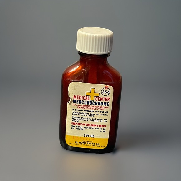 Other - VTG Medical Center Mercurochrome Amber Glass Bottle USA